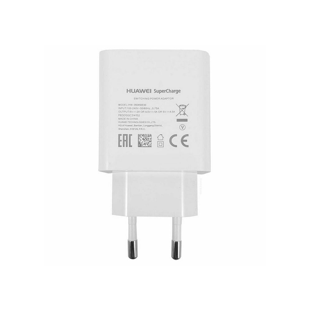 Huawei Cargador de Red USB Original Hw-050450E00 Supercharge 5A,Tipo C con Cable de Huawei HL1289 (AP81),Envasado en Blíster