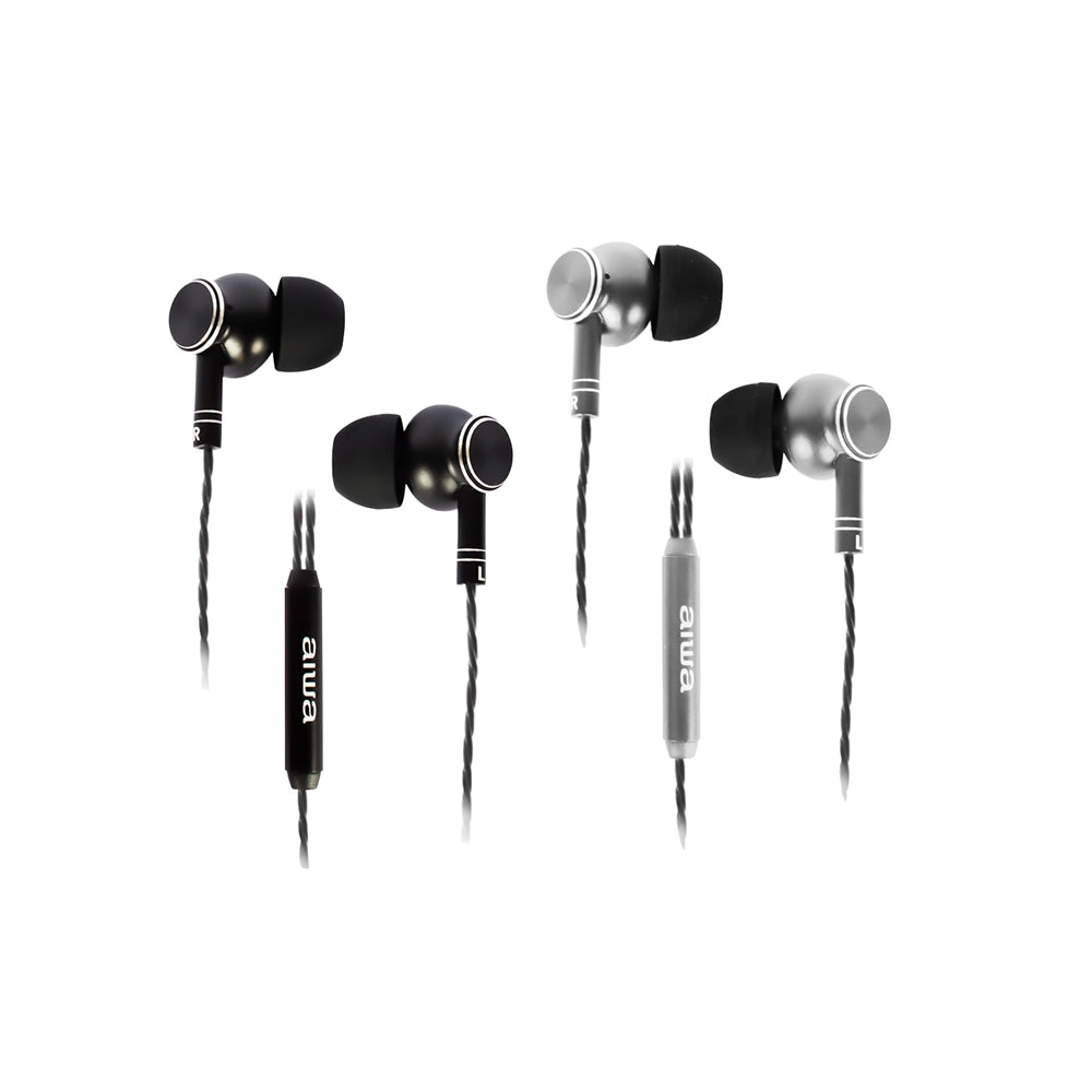 Aiwa ESTM-100BK, Auriculares In-Ear, Jack 3.5 mm