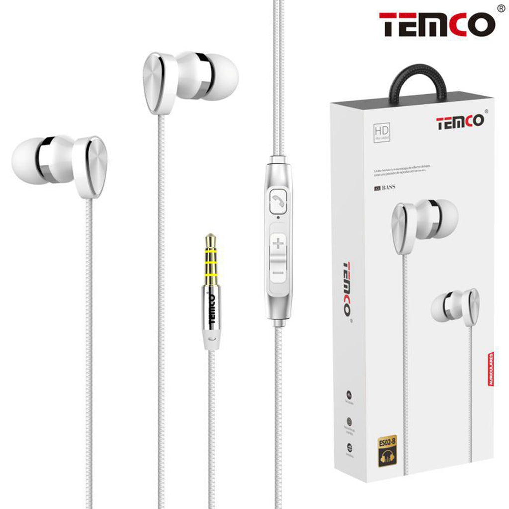 TEMCO ES02 Auriculares Intrauditivos con Mic