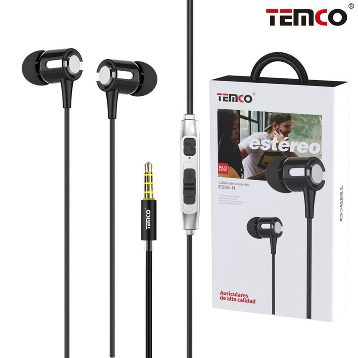 TEMCO EA06 Auriculares Intrauditivos MetAl