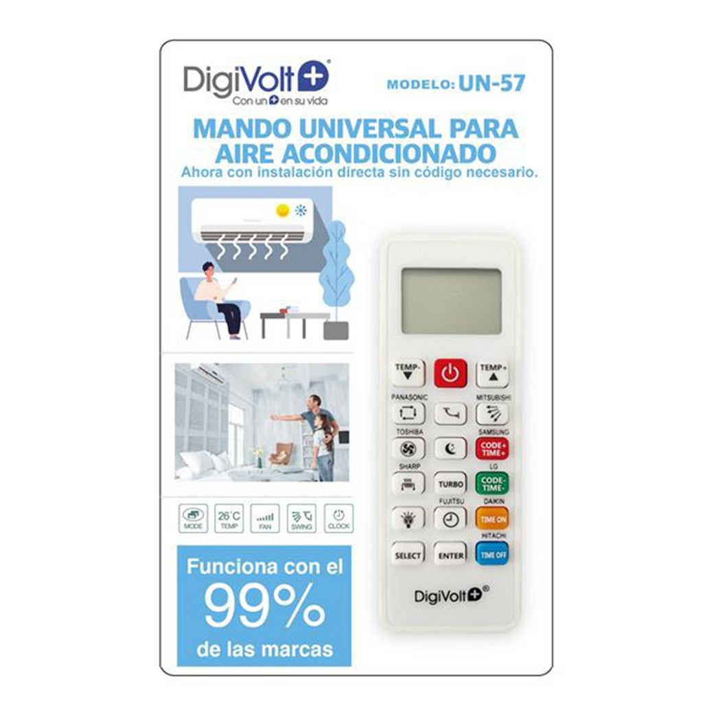 Digivolt UN-57 Mando Universal Aire Acondicionado