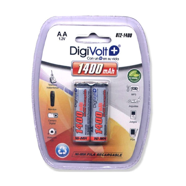 Digivolt Pack De Pilas AA Baterías Recargables