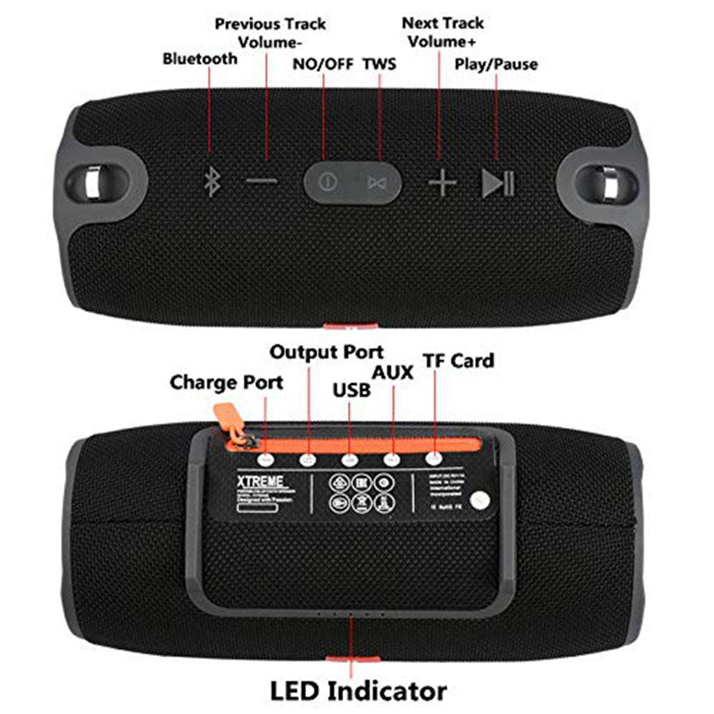 DOKI Xertmt Altavoz Bluetooth inalámbrico portátil pequeño