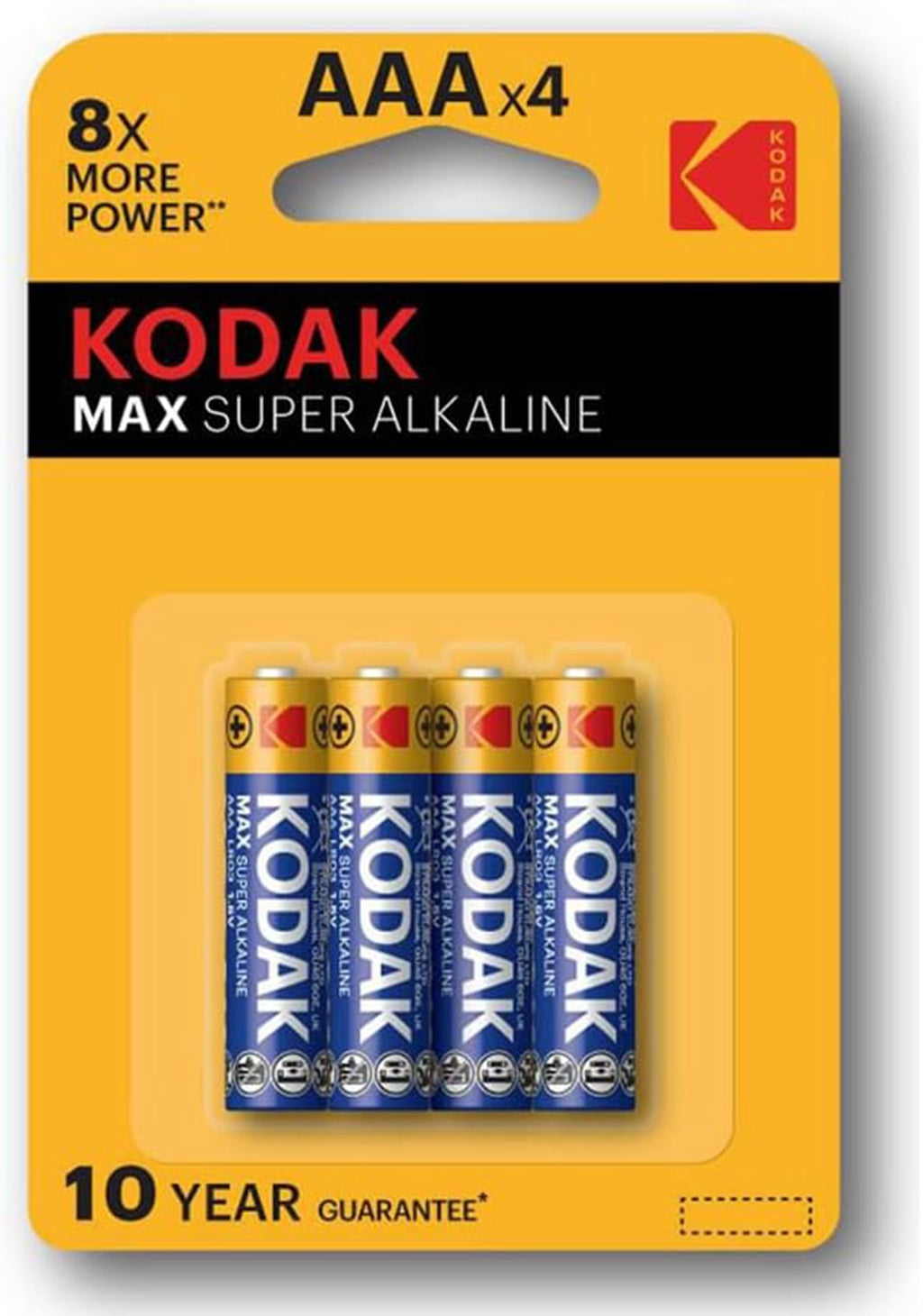 Kodak Pila Alcalina MAX LR03 BL4 AAA