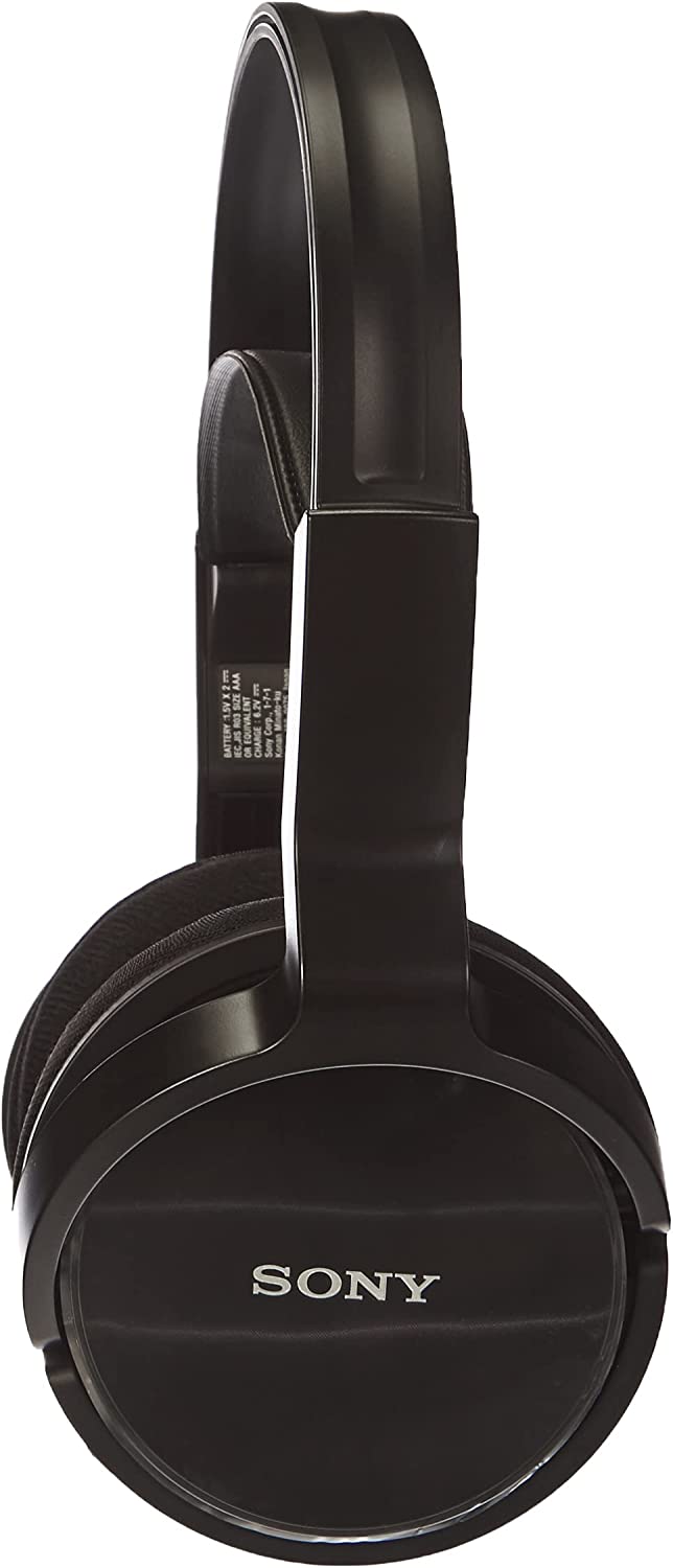 Sony MDR-RF811RK Auriculares de Diadema Cerrados Inalámbricos, Negro