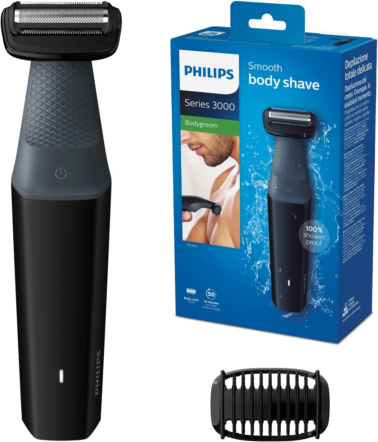 Philips Serie 3000 BG3010/15 - Afeitadora corporal apta para la ducha