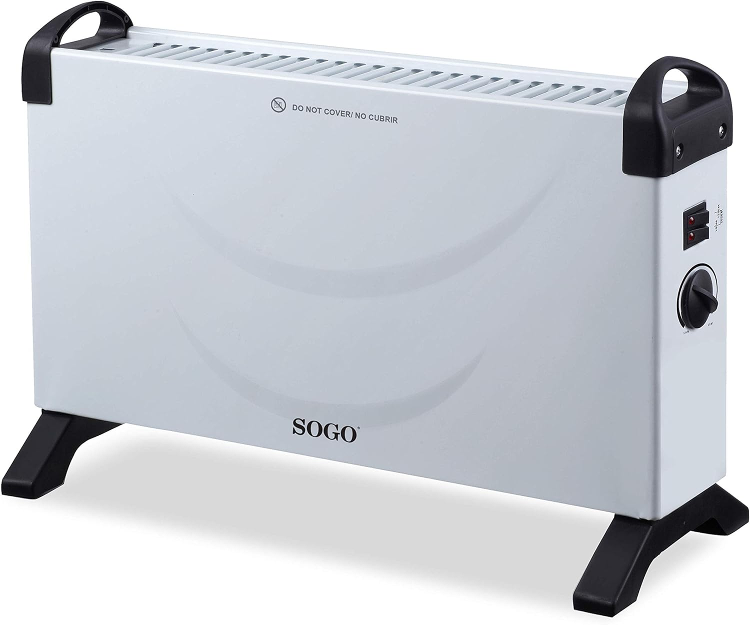 SOGO (SS-18415) Calefactor de Convección Bajo consumo, Estufa eléctrica 2000W Blanco,