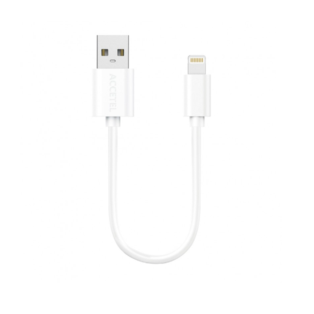 CU303 Cable Datos 2.4A - IPhone X/13/14 Blanco (0.30M)