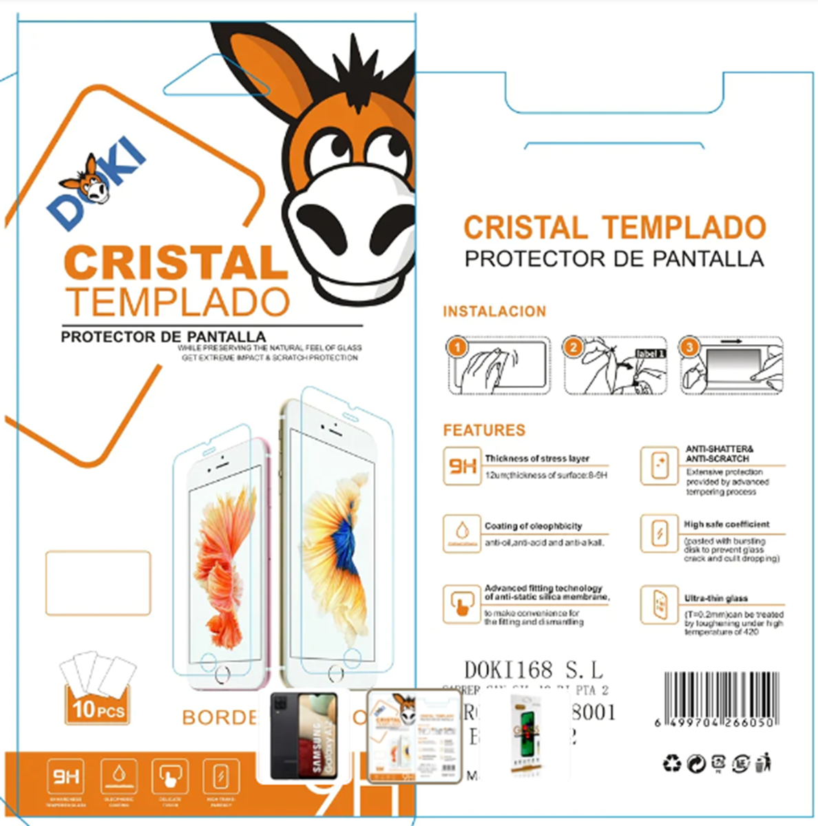 Protector de Pantalla para iPhone 11 Pro Max/Xs Max Cristal Templado