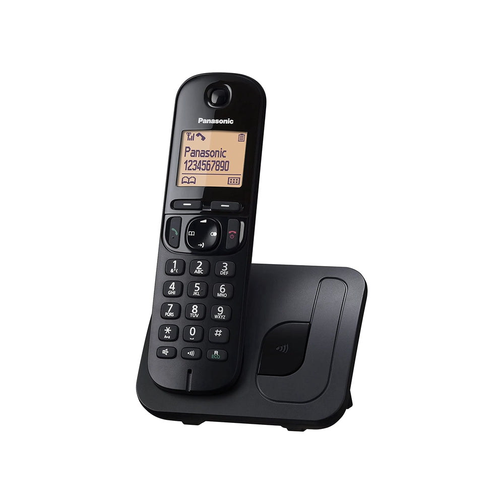 Panasonic KX-TGC250SP Teléfono Inalámbrico Digital para Personas Mayores con Bloqueo De Llamadas No Deseadas, Pantalla Fácil De Leer, Altavoz Manos Libres, Reloj Despertador, Auricular Único