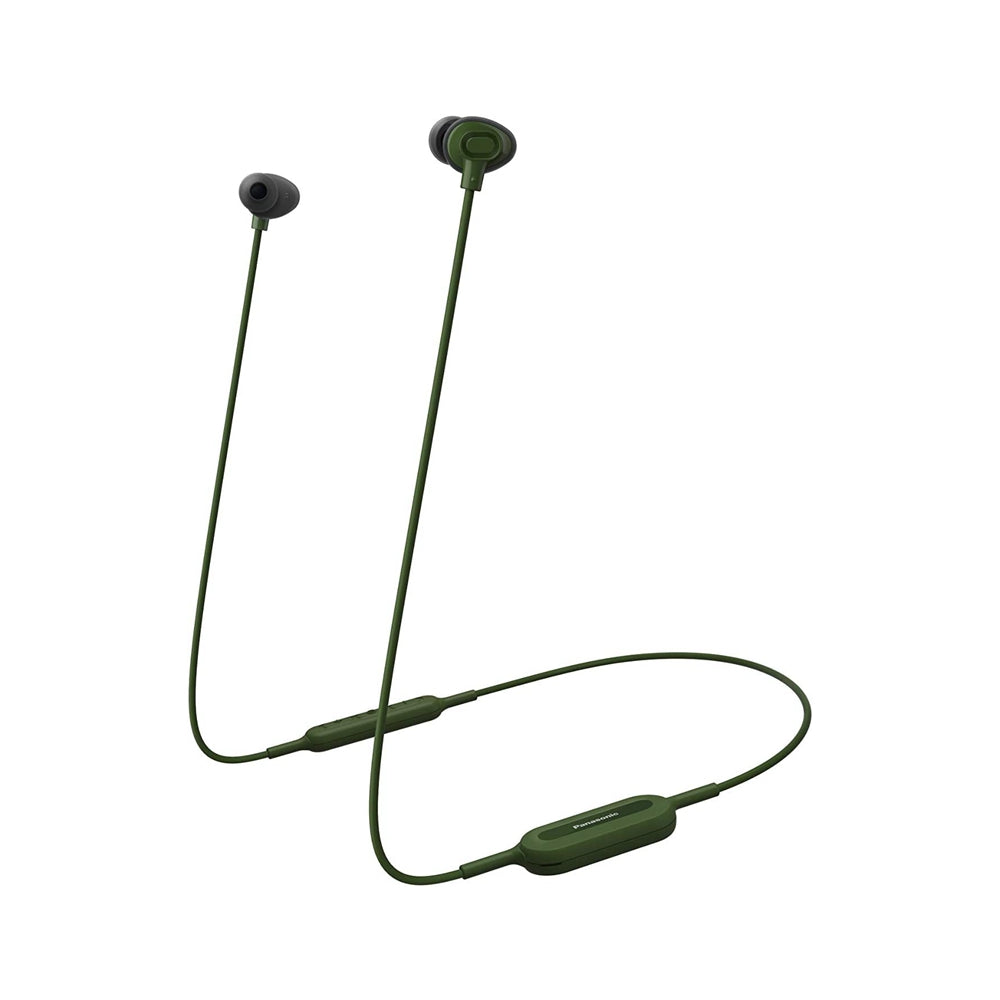 Panasonic RP-NJ310B - Auriculares inalámbricos Ergo fit Plus, Carga por USB Color Verde Y AZUL