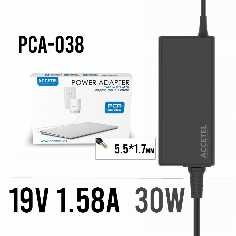 PCA-038 Cargador Dell 19V 1.58A 5.5*1.7mm 30W