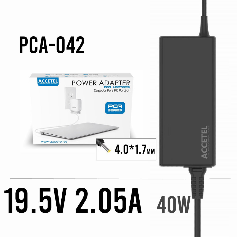 PCA-042 Cargador Hp 19.5V 2.05A 4.0*1.7mm 40W