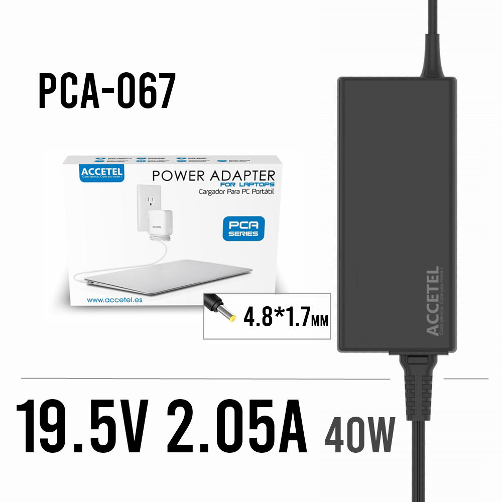 PCA-067 Cargador Hp 19.5V 2.05A 4.8*1.7mm 40W