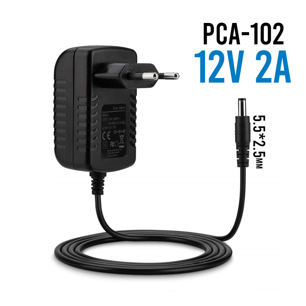 PCA-102 Cargador Generico 12V 2A 5.5*2.5mm 24W