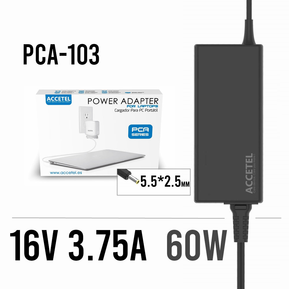PCA-103 Cargador Fujitsu 16V 3.75A 5.5*2.5mm 60W
