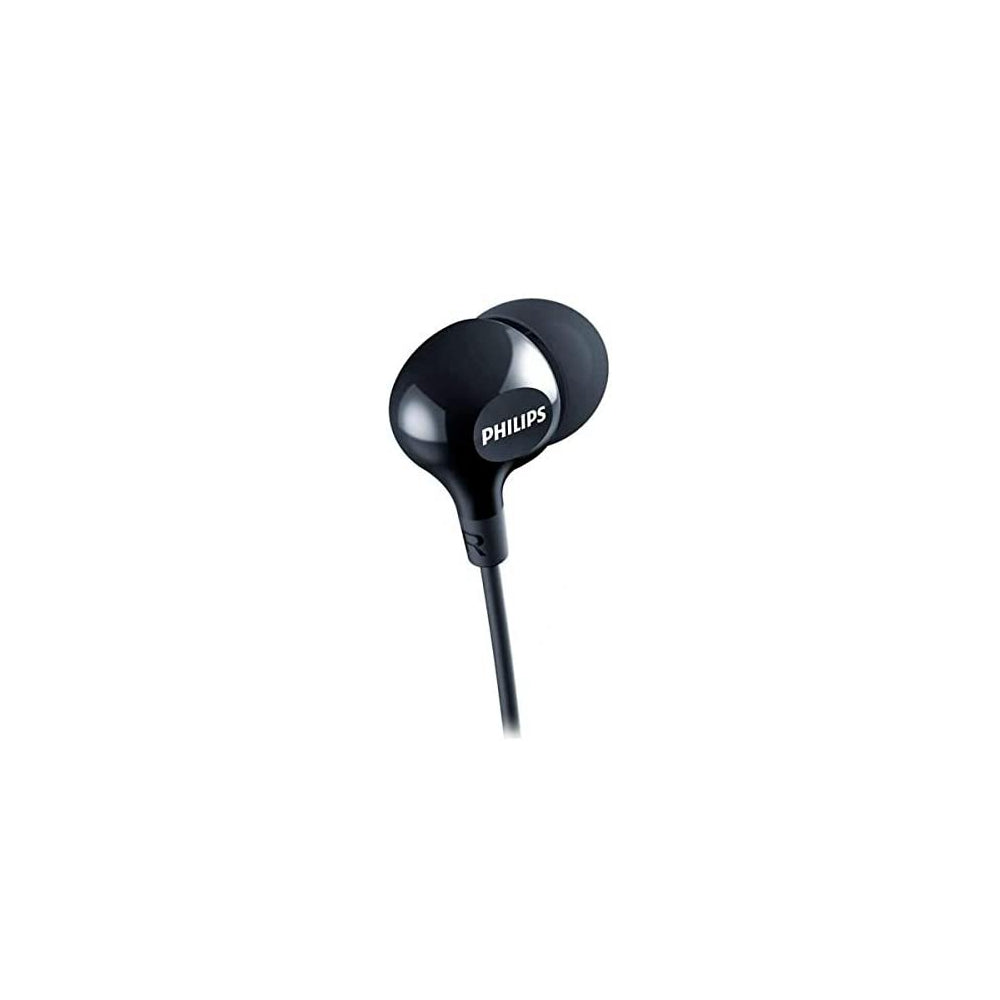 Philips SHE3555/00 - Auriculares intrauditivos (Graves Profundos, micrófono Integrado, 2 Tipos de Tapones, Ajuste, Cable Reforzado)