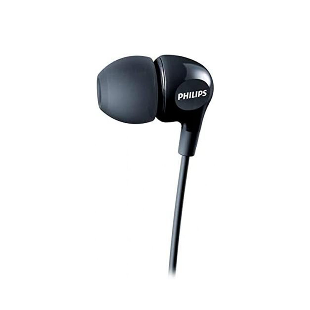 Philips SHE3555/00 - Auriculares intrauditivos (Graves Profundos, micrófono Integrado, 2 Tipos de Tapones, Ajuste, Cable Reforzado)