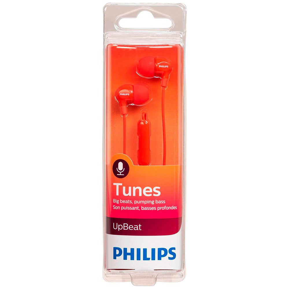 Philips SHE3555/00 - Auriculares intrauditivos (Graves Profundos, micrófono Integrado, 2 Tipos de Tapones, Ajuste, Cable Reforzado)