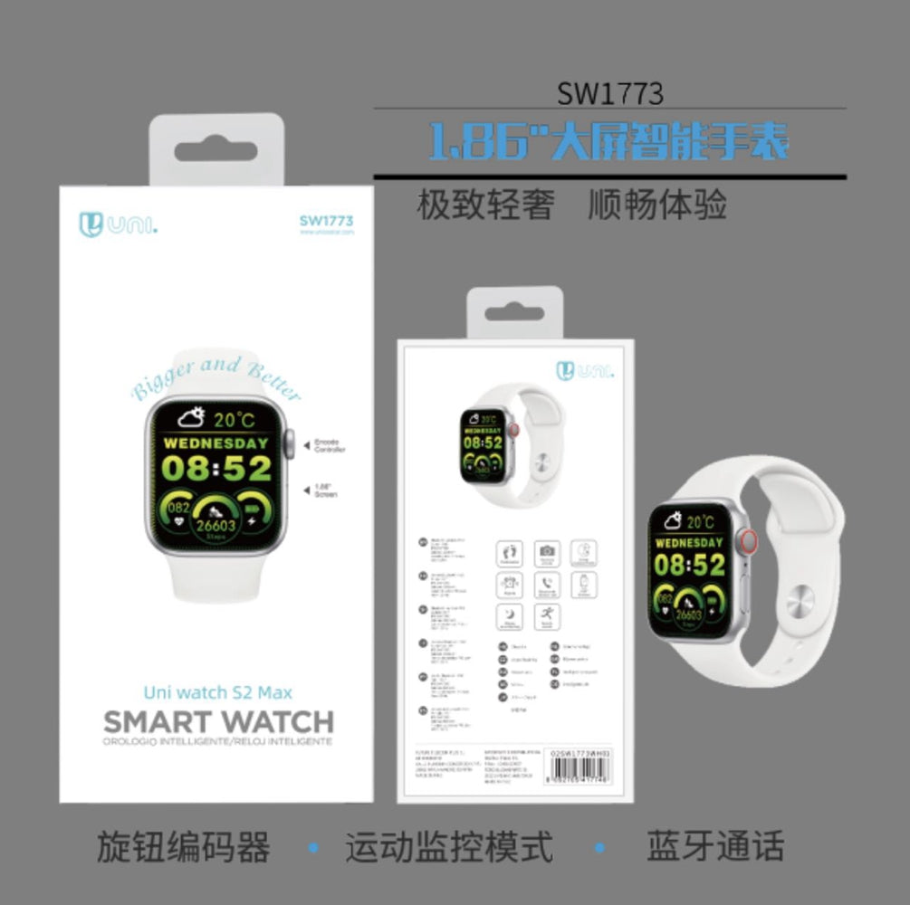 reloj inteligente SW1773 1.9 pulgadas  Asistente de voz Pago Bluetooth Llamada Smartwatch Hombres SW1773