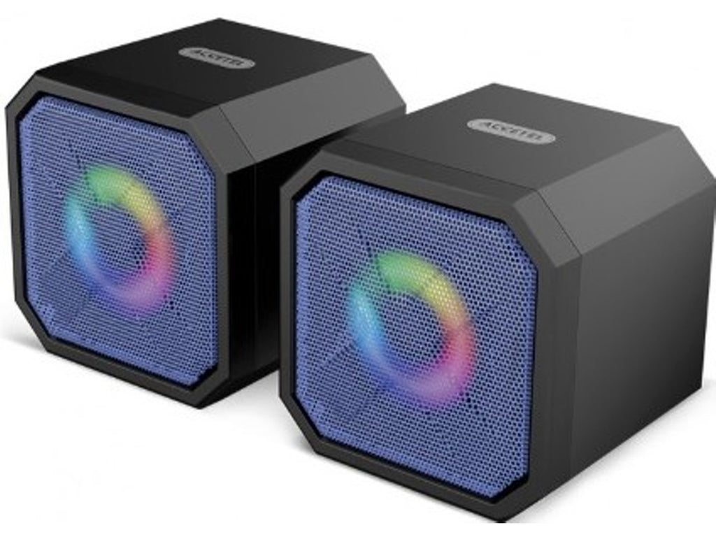 Accetel MA805 Altavoz Multimedia RGB Iluminación 2.0