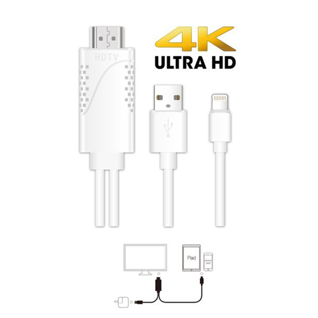 CB-8275 Digivolt Cable Mhl Hdmi Para Iphone Con Carga