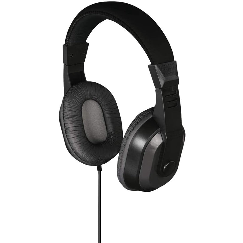 THOMSON | Auriculares HED 2206, Auriculares de Diadema, con Banda Ajustable, Cable de1,2m, Aislamiento del Ruido, Almohadillas Suave (sensibilidad 92db),Negro, Regalo Dia de la Madre