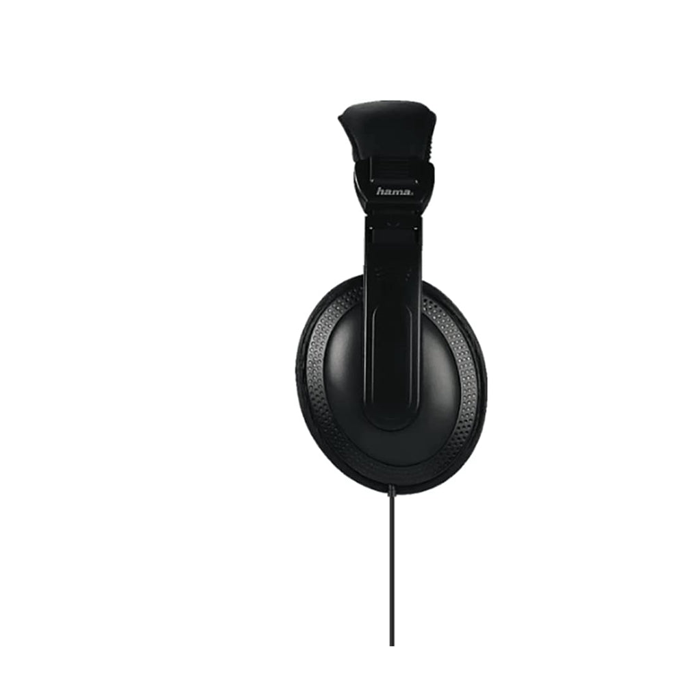 Hama HK6105 Negro Circumaural Diadema Auricular - Auriculares (Circumaural, Diadema, Alámbrico, 20-20000 Hz, 1,2 m, Negro)