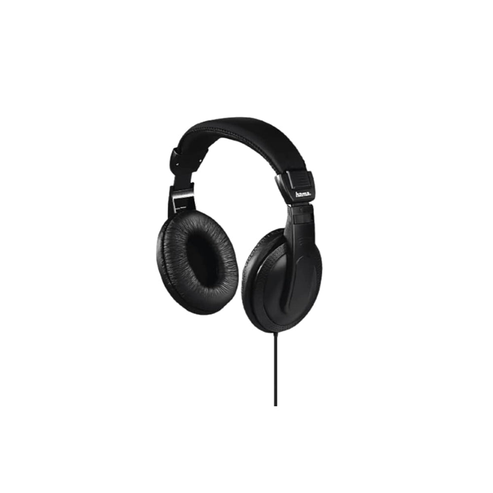 Hama HK6105 Negro Circumaural Diadema Auricular - Auriculares (Circumaural, Diadema, Alámbrico, 20-20000 Hz, 1,2 m, Negro)