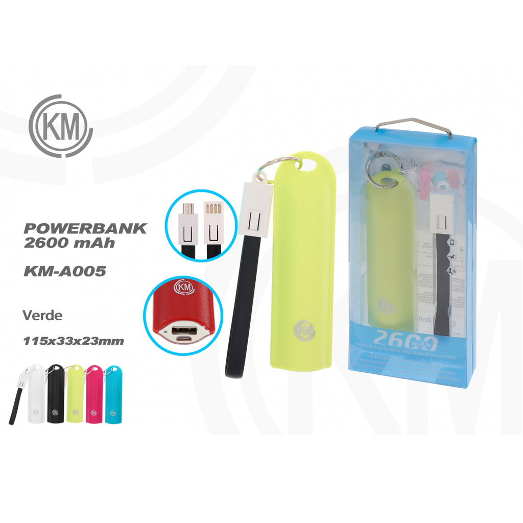 KM-A005 Banco de energía portátil  2600mAh