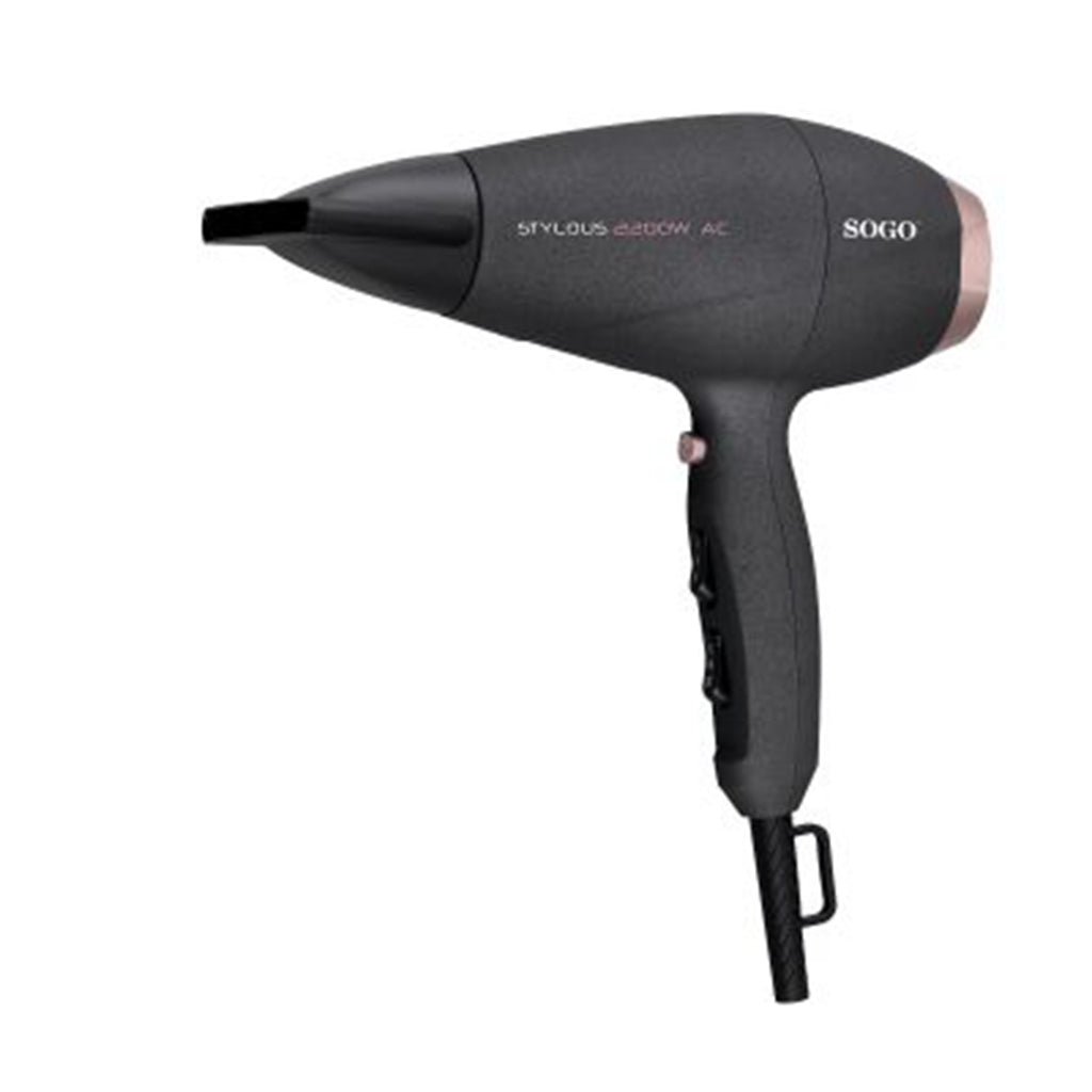 SOGO SEC-SS-3656 Secador de pelo, 2200 W, 3 niveles temperatura, 2 velocidades