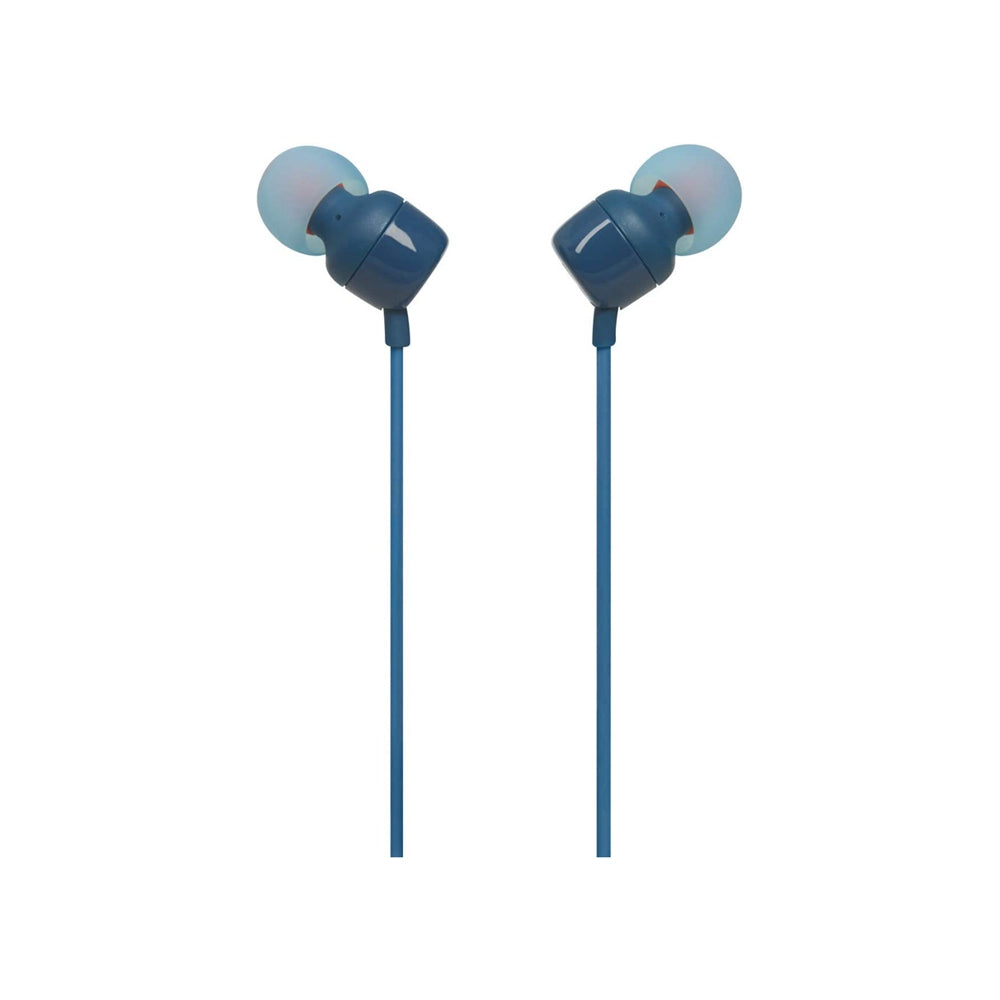 JBL T110 Auriculares In Ear con Pure Bass - Con manejo de un solo botón y micrófono,